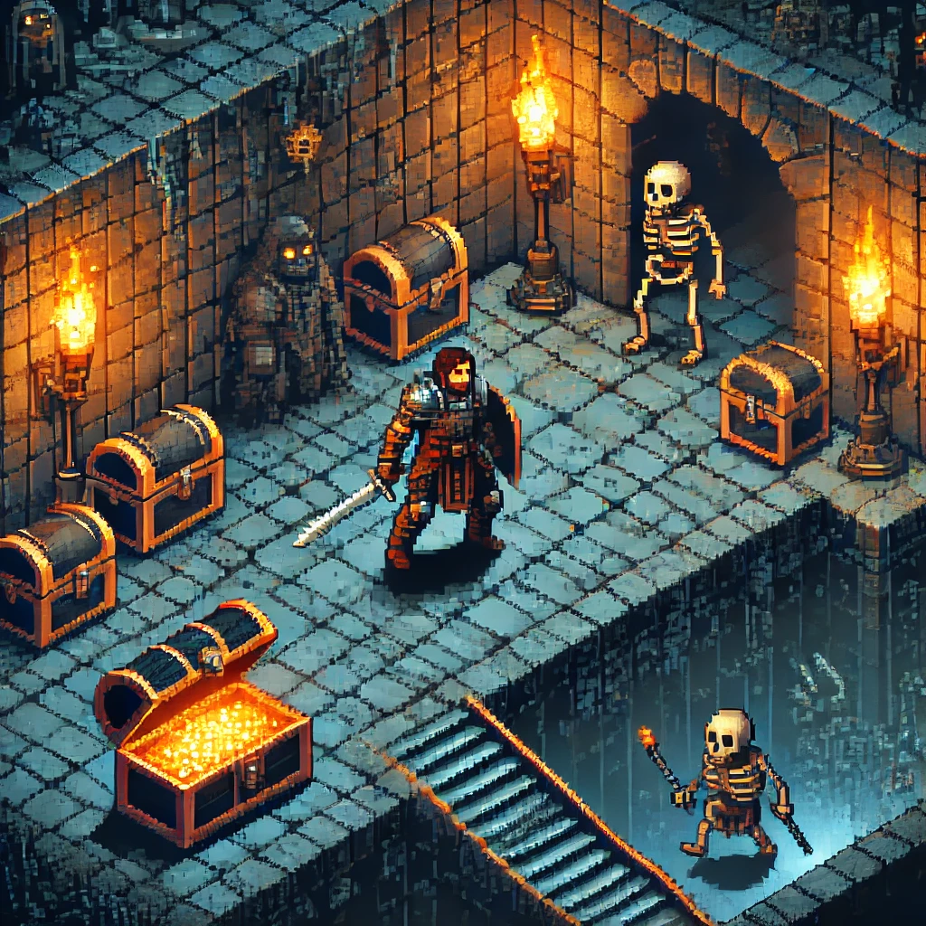 Roguelike Dungeon Crawler Game – Pixel-Art Adventure with Procedural Levels