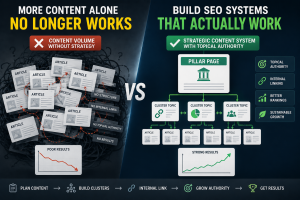 Featured image for article Why publishing more content alone no longer works.